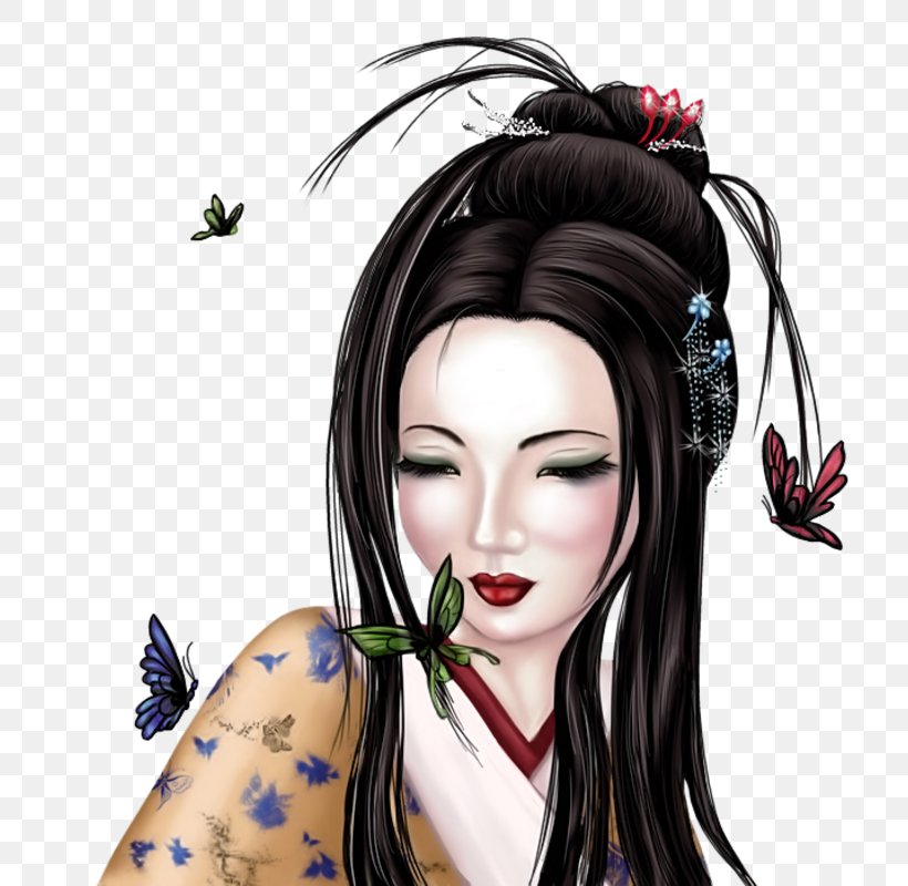 Geisha Icon, PNG, 800x800px, Watercolor, Cartoon, Flower, Frame, Heart Download Free