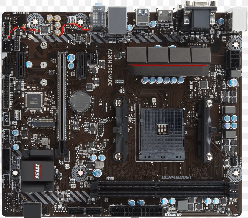 Socket AM4 Graphics Cards & Video Adapters Motherboard MicroATX MSI, PNG, 1920x1694px, Socket Am4, Atx, Central Processing Unit, Computer Component, Computer Hardware Download Free