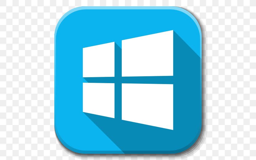 Blue Square Angle Area, PNG, 512x512px, Microsoft, Aqua, Area, Azure, Blue Download Free