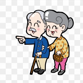Couple Cartoon Old Age, PNG, 826x712px, Watercolor, Cartoon, Flower, Frame,  Heart Download Free