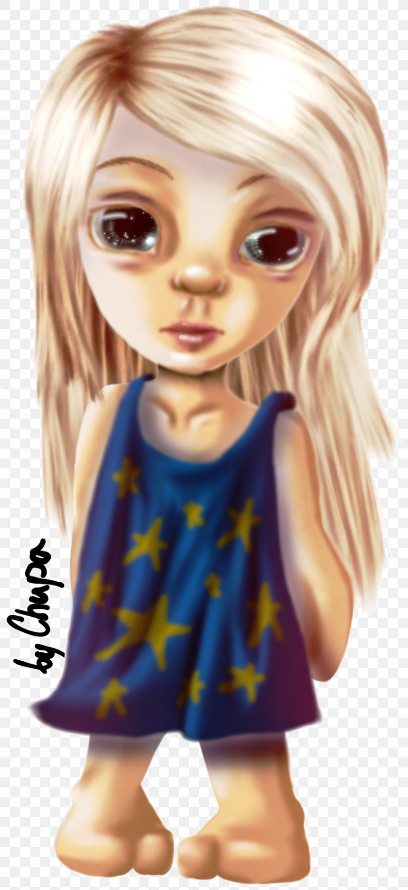 Blond Brown Hair Doll Character, PNG, 866x1887px, Watercolor, Cartoon, Flower, Frame, Heart Download Free