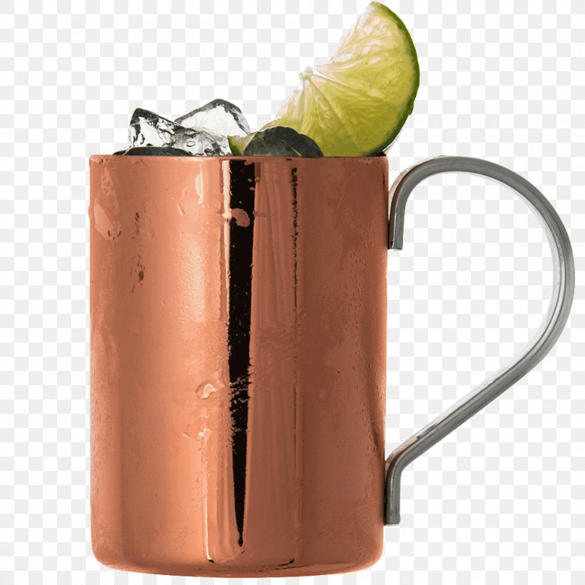 Moscow Mule Cocktail Mint Julep Mug Fizzy Drinks, PNG, 1000x1000px, Moscow Mule, Aluminium, Bar, Cocktail, Copper Download Free