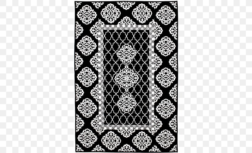 Quilt Textile Symmetry White Lace, PNG, 500x500px, Quilt, Area, Black, Black And White, Black M Download Free