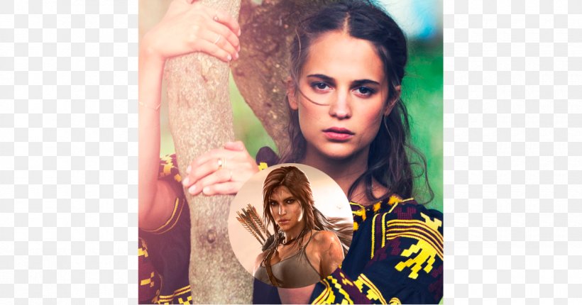 Alicia Vikander Tomb Raider Film Actor Video Game, PNG, 1200x630px, Watercolor, Cartoon, Flower, Frame, Heart Download Free