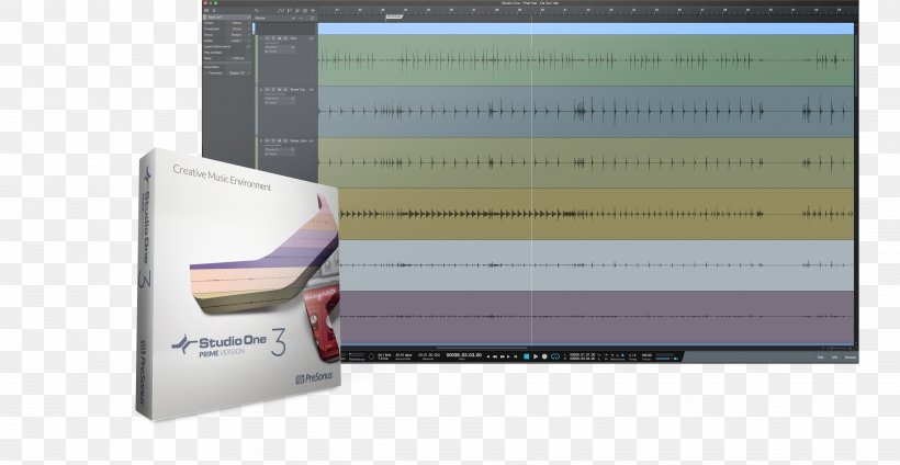 Computer Software Studio One PreSonus Digital Audio Workstation Sound Recording And Reproduction, PNG, 3647x1886px, Watercolor, Cartoon, Flower, Frame, Heart Download Free