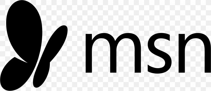 MSN Logo Advertising, PNG, 2000x866px, Msn, Advertising, Black And White, Brand, Google Logo Download Free