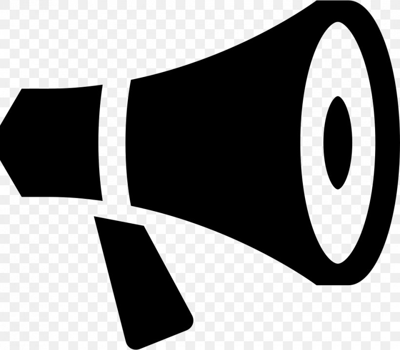 Megaphone Clip Art, PNG, 980x859px, Megaphone, Black, Black And White, Brand, Font Awesome Download Free