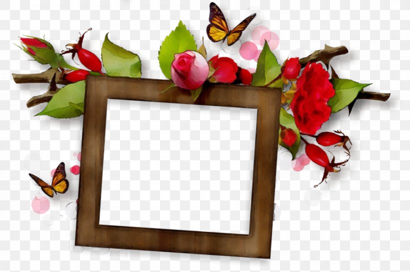 Watercolor Floral Frame, PNG, 900x597px, Watercolor, Drawing, Film Frame, Floral Design, Interior Design Download Free