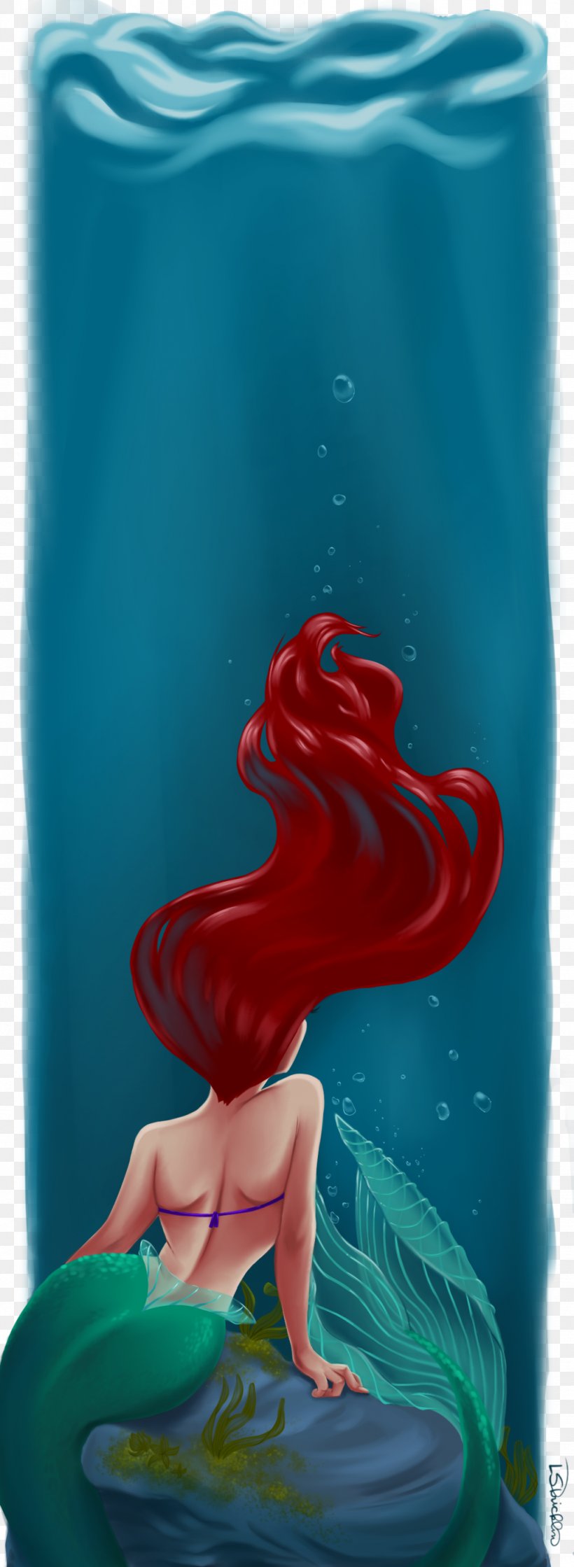 Mermaid, PNG, 1024x2797px, Mermaid, Fictional Character, Mythical Creature, Red Download Free