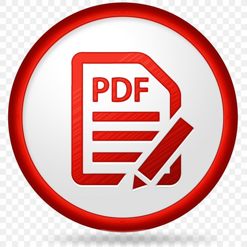 Pdf Logo, PNG, 1024x1024px, Watercolor, Adobe, Adobe Acrobat, Computer Software, Logo Download Free