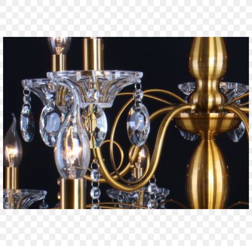 Chandelier Brass Lamp Crystal Gold, PNG, 800x800px, Chandelier, Arm, Brass, Crystal, Decor Download Free