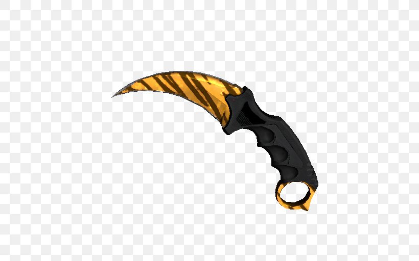 Counter-Strike: Global Offensive Tiger Knife Karambit Weapon, PNG, 512x512px, Counterstrike Global Offensive, Bayonet, Blade, Bowie Knife, Butterfly Knife Download Free