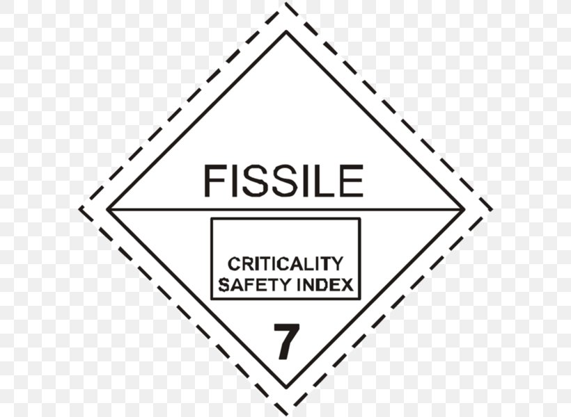 Fissile Material Dangerous Goods HAZMAT Class 7 Radioactive Substances ADR Radioactive Decay, PNG, 600x600px, Fissile Material, Adr, Area, Black And White, Brand Download Free