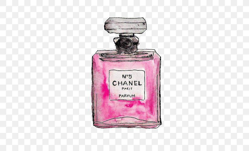 Chanel No. 5 Coco Perfume Fashion, PNG, 500x500px, Chanel No 5, Chanel, Coco, Cosmetics, Drawing Download Free