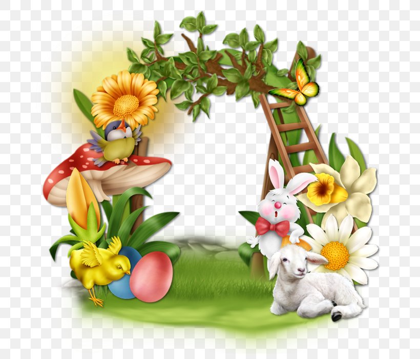 Clip Art Floral Design Easter Image Centerblog, PNG, 700x700px, Floral Design, Centerblog, Christmas Day, Easter, Easter Bunny Download Free