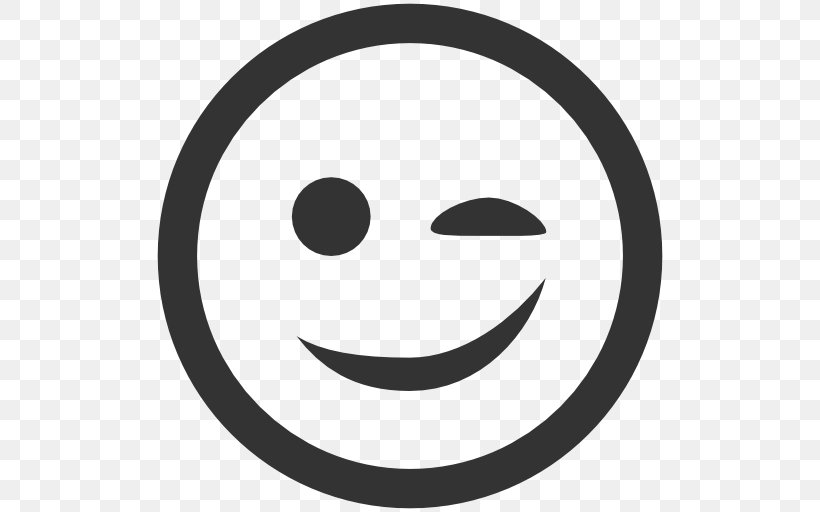 Smiley Emoticon Clip Art, PNG, 512x512px, Smiley, Black And White, Computer Font, Emoticon, Emotion Download Free