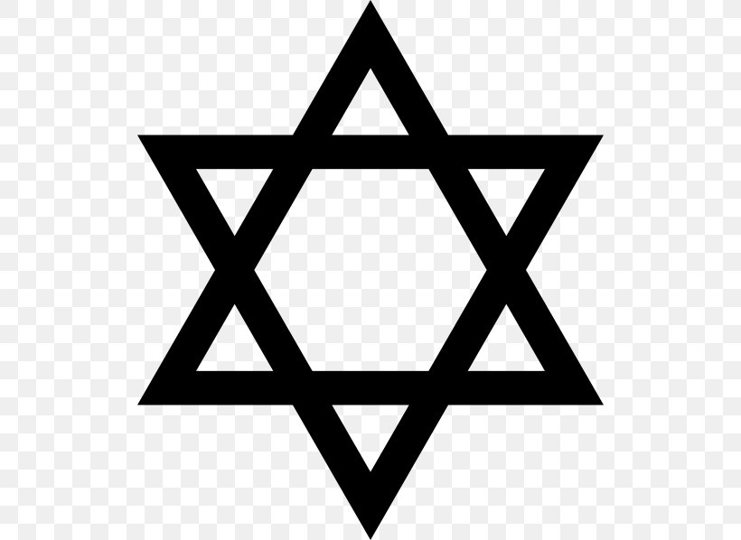 The Star Of David Judaism Jewish People Clip Art, PNG, 516x598px, Star Of David, Area, Black, Black And White, Brand Download Free
