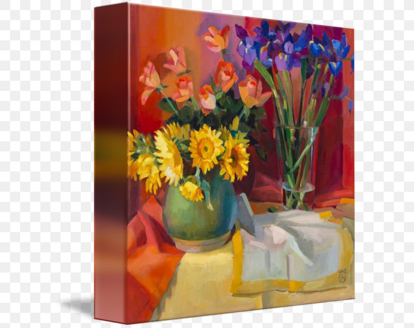 Floral Design Art Still Life Painting Gallery Wrap, PNG, 600x650px, Floral Design, Acrylic Paint, Art, Artwork, Canvas Download Free