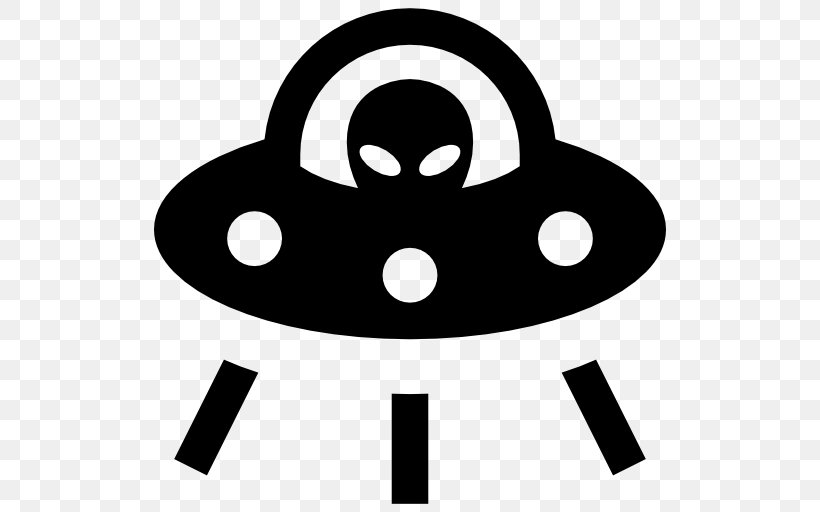 Alien Unidentified Flying Object Flying Saucer Extraterrestrial Life Clip Art, PNG, 512x512px, Alien, Area, Artwork, Black, Black And White Download Free