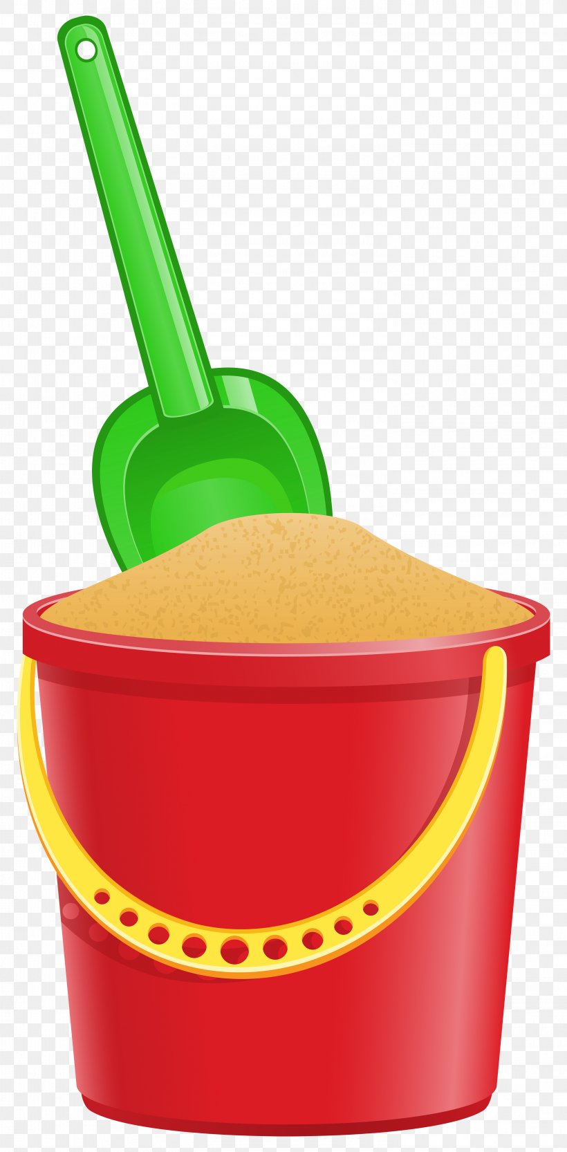 Bucket And Spade Shovel Sand Clip Art, PNG, 2953x6000px, Bucket, Bucket And Spade, Cookware And Bakeware, Household Cleaning Supply, Plastic Download Free