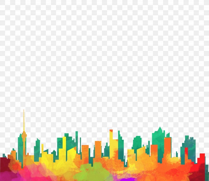 Drawing Silhouette City Illustration, PNG, 3745x3250px, Drawing, City ...