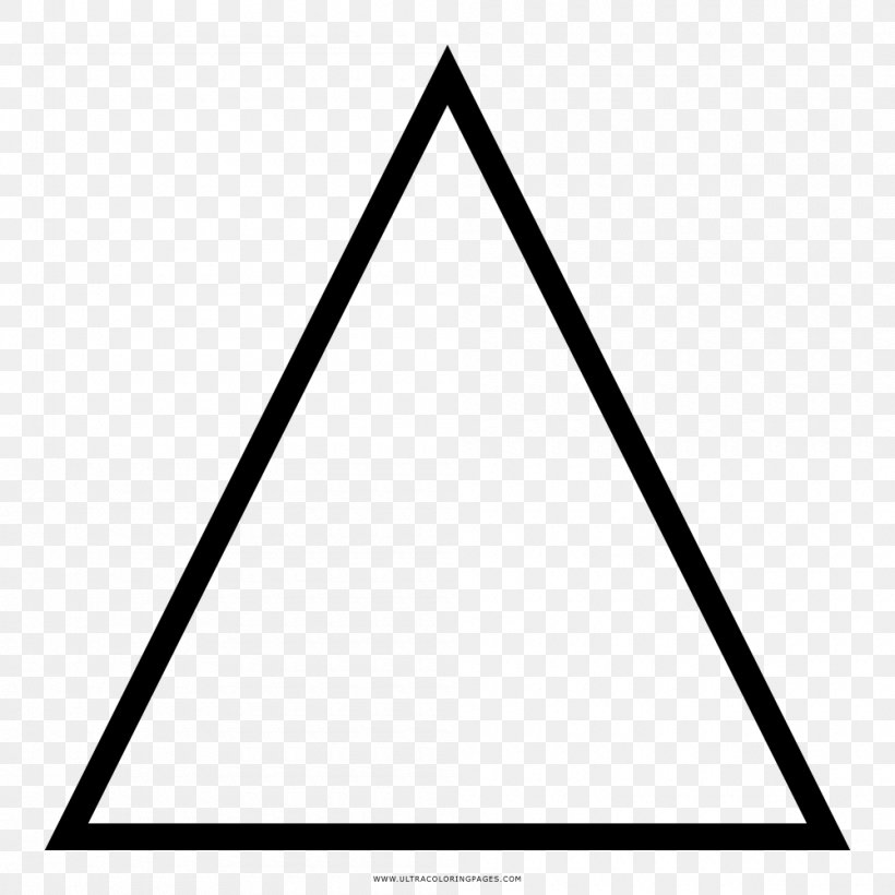 Equilateral Triangle Right Triangle, PNG, 1000x1000px, Triangle, Area, Black And White, Equilateral Polygon, Equilateral Triangle Download Free