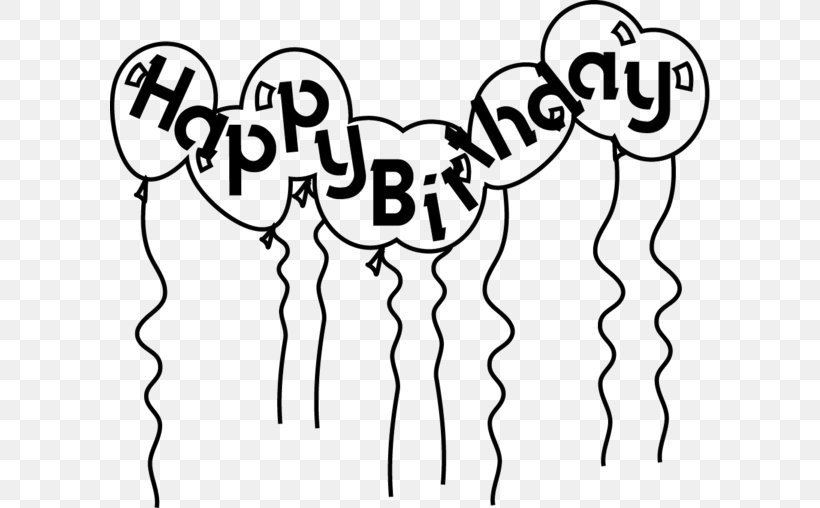 Happy Birthday To You Birthday Cake Balloon Clip Art, PNG, 600x508px, Watercolor, Cartoon, Flower, Frame, Heart Download Free