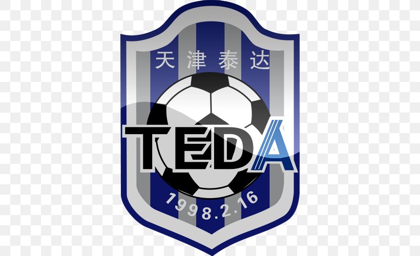Tianjin TEDA F.C. Chinese Super League Tianjin Economic-Technological Development Area Jiangsu Suning F.C., PNG, 500x500px, Tianjin Teda Fc, Ball, Brand, Changchun Yatai Fc, China Download Free