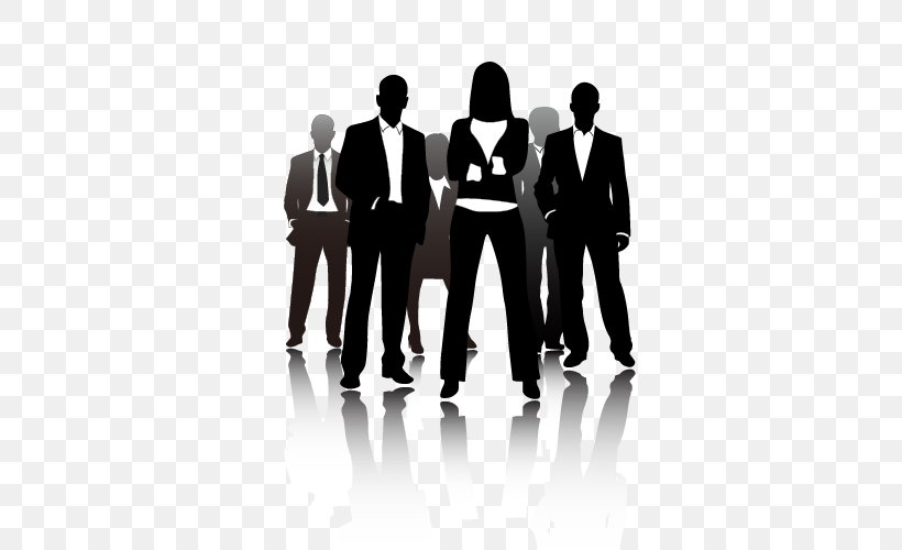 Corporate Advertising Business People, PNG, 500x500px, Businessperson, Advertising, Black And White, Brand, Business Download Free