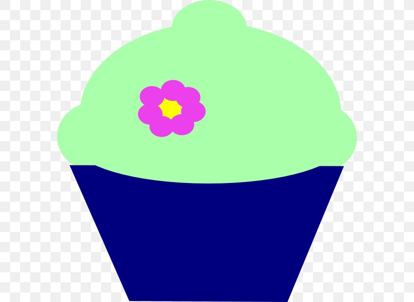Cupcake Clip Art, PNG, 594x599px, Cupcake, Area, Blue, Emoticon, Flower Download Free