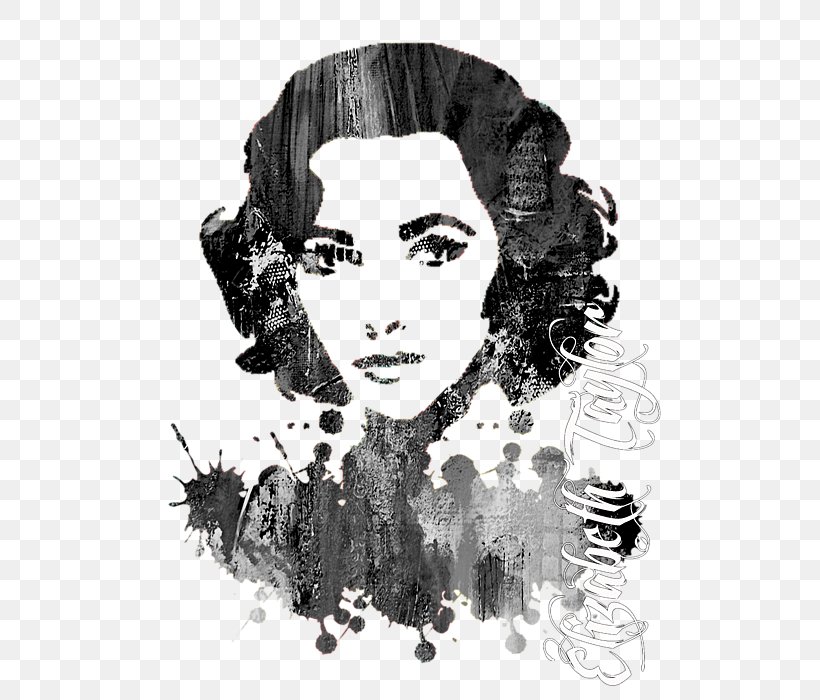 Elizabeth Taylor Painting Visual Arts, PNG, 525x700px, Elizabeth Taylor, Actor, Art, Beauty, Black And White Download Free