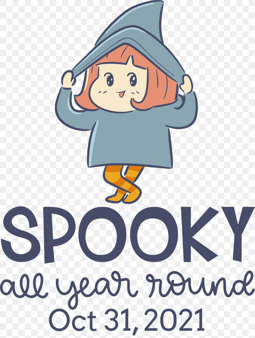 Spooky Halloween, PNG, 2263x3000px, Spooky, Behavior, Cartoon, Character, Halloween Download Free