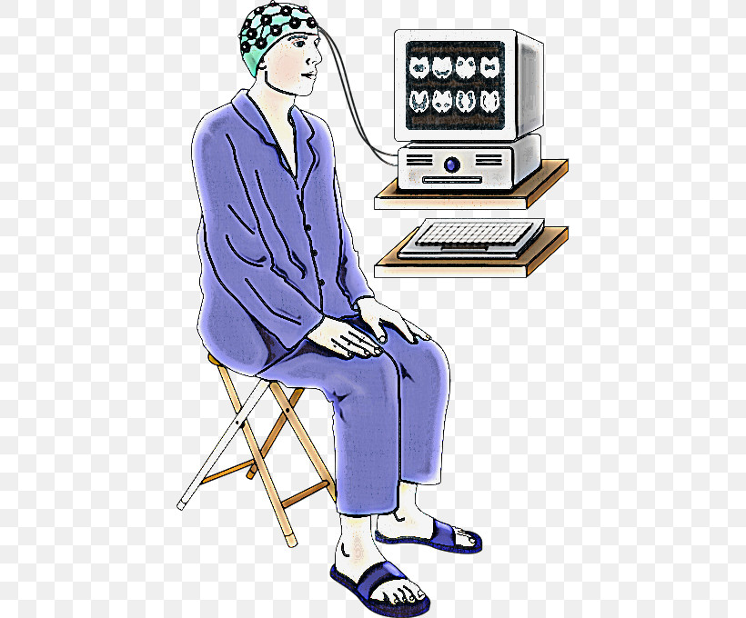 Computer Operator Cartoon Chair Sitting Communication, PNG, 432x680px, Computer Operator, Behavior, Cartoon, Chair, Communication Download Free