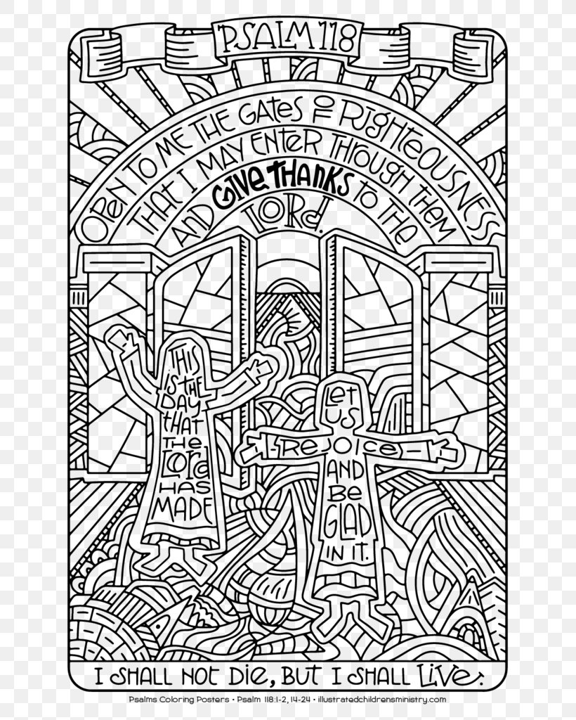 Psalms Bible Coloring Book, PNG, 683x1024px, Psalms, Area, Art, Bible, Black And White Download Free