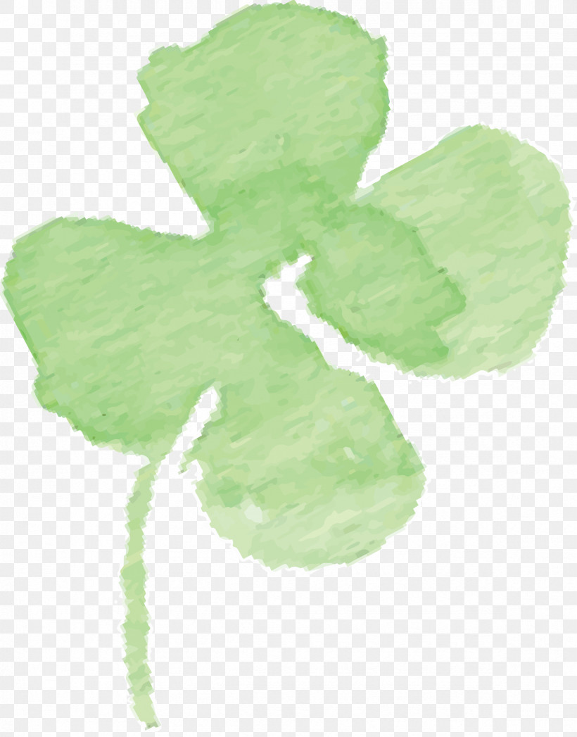 Shamrock, PNG, 2349x3000px, Watercolor Clover, Clover, Flower, Green, Herbaceous Plant Download Free