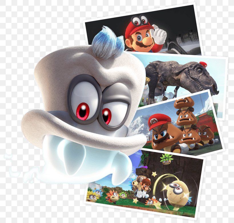 Super Mario Odyssey Luigi Nintendo Switch Video Game, PNG, 800x779px, Super Mario Odyssey, Balloon, Donkey Kong, Figurine, Hat Download Free