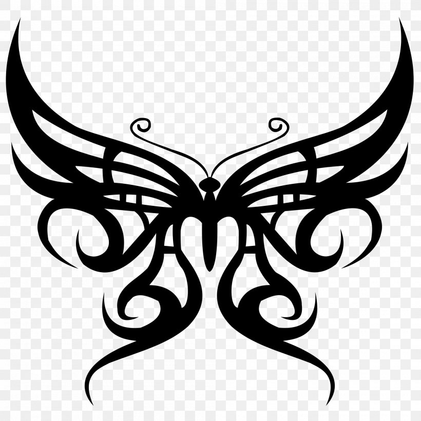 Tattoo Butterfly Body Art Flash, PNG, 2000x2000px, Tattoo, Art, Artwork, Black, Black And White Download Free