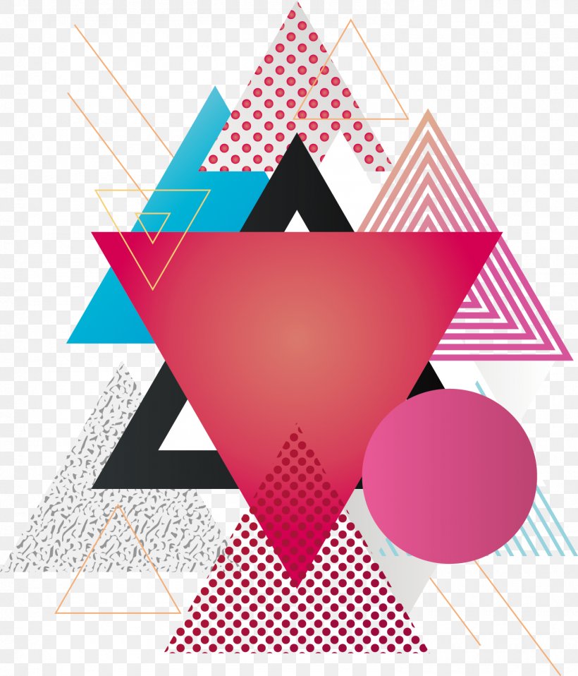 Triangle Euclidean Vector Line, PNG, 1490x1742px, Triangle, Decorative Arts, Geometry, Magenta, Ornament Download Free