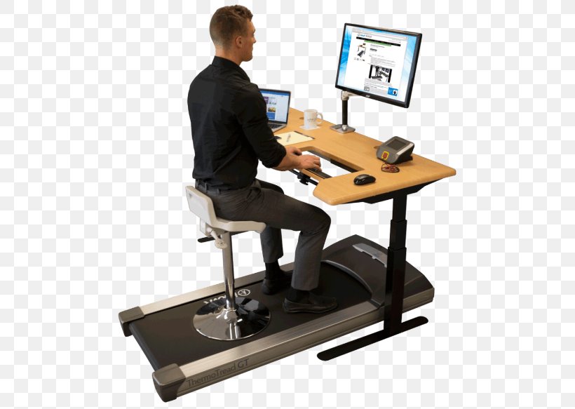 Treadmill Desk Standing Desk Sit-stand Desk, PNG, 500x583px, Desk, Balance, Chair, Exercise Machine, Furniture Download Free