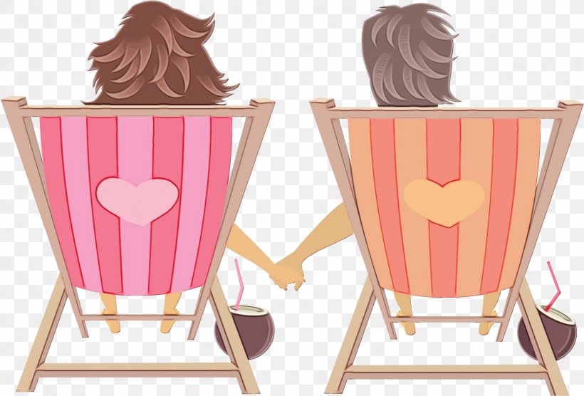 Watercolor Drawing, PNG, 1468x996px, Watercolor, Beach, Chair, Deckchair, Drawing Download Free