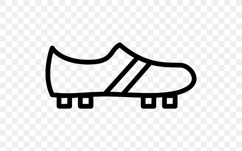 Football Boot Shoe Sneakers Sport Clip Art, PNG, 512x512px, Football Boot, Area, Auto Part, Black, Black And White Download Free