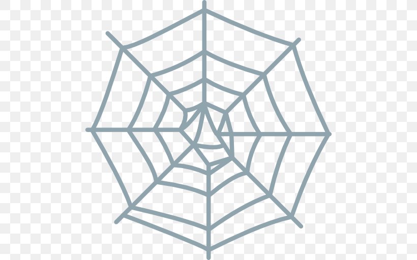 Spider Web Clip Art, PNG, 512x512px, Spider, Area, Black And White, Drawing, Leaf Download Free