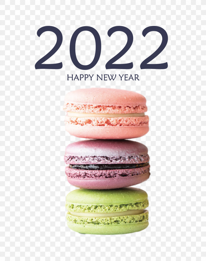 2022 Happy New Year 2022 New Year 2022, PNG, 2372x3000px, Bakery, Cake, Chocolate Macarons, Confection, Dessert Download Free