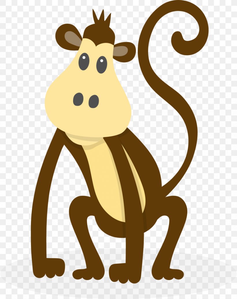 Monkey Animal Clip Art, PNG, 872x1102px, Monkey, Animal, Carnivora, Carnivoran, Cartoon Download Free