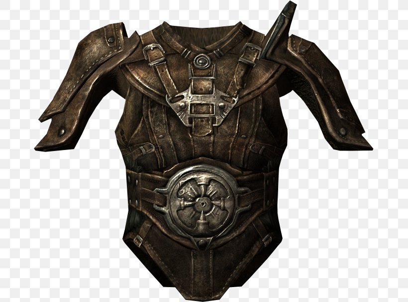 The Elder Scrolls V: Skyrim – Dragonborn Body Armor Armour Leather Breastplate, PNG, 683x608px, Elder Scrolls V Skyrim Dragonborn, Armour, Body Armor, Breastplate, Cuirass Download Free