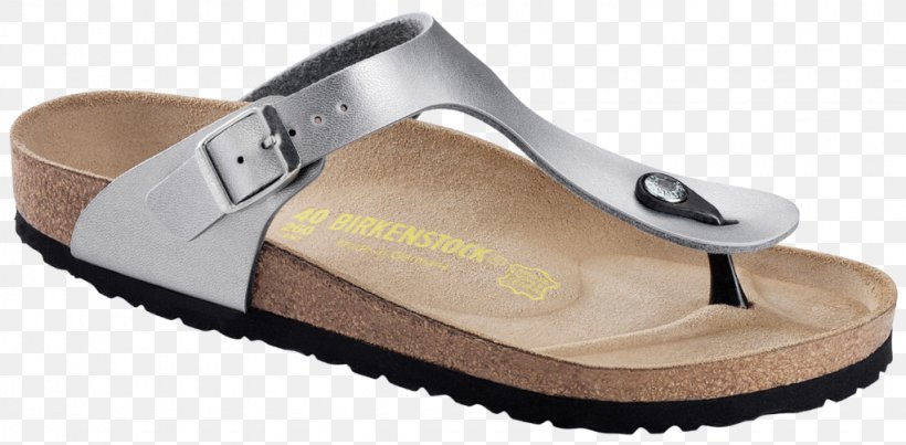 Birkenstock Sandal Shoe Leather Silver, PNG, 1023x503px, Birkenstock, Beige, Chaco, Flipflops, Footwear Download Free