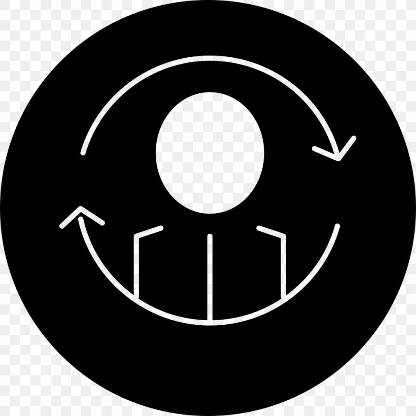 Circle, PNG, 980x980px, Symbol, Black And White, Computer Software, Disk, Synchronization Download Free