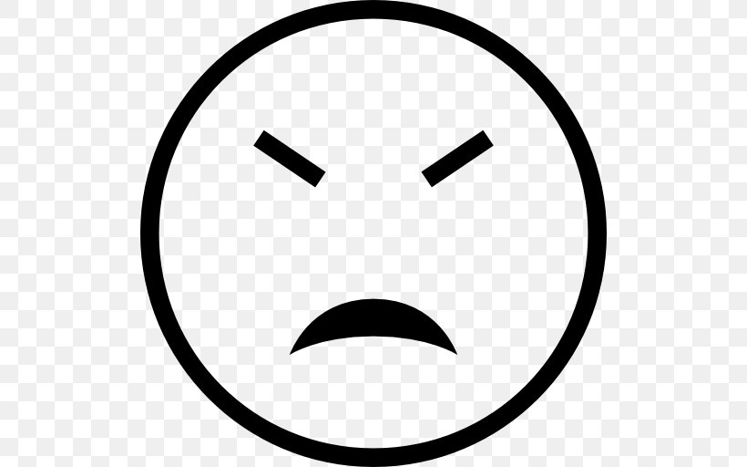 Emoticon Sadness Smiley Clip Art, PNG, 512x512px, Emoticon, Black, Black And White, Emoji, Face Download Free