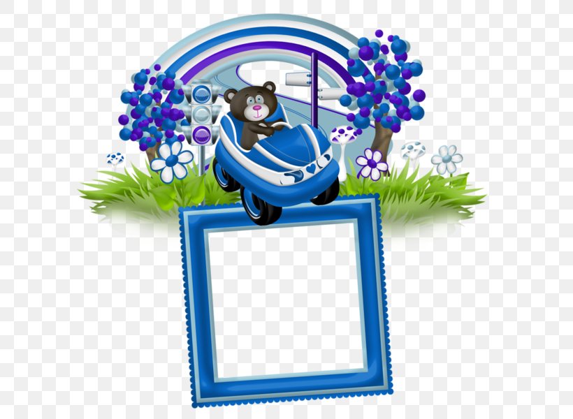 Picture Frames Blue Clip Art, PNG, 600x600px, Picture Frames, Blue, Film Frame, Flower, Picture Frame Download Free