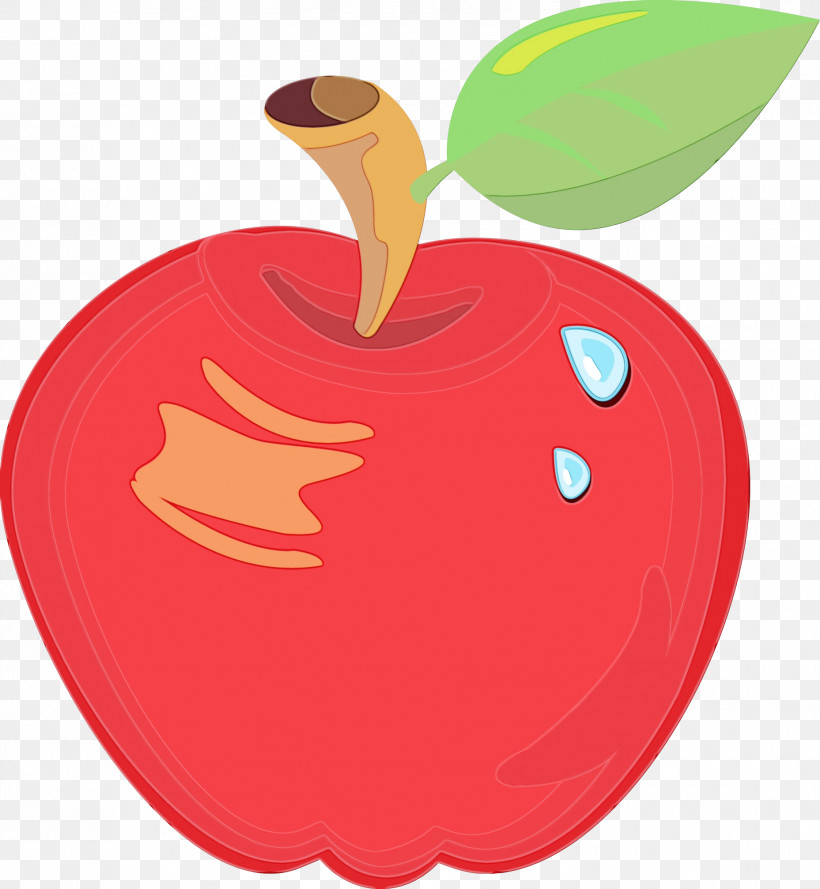 Fruit Apple Red Mcintosh Plant, PNG, 1857x2015px, Watercolor, Apple, Food, Fruit, Leaf Download Free